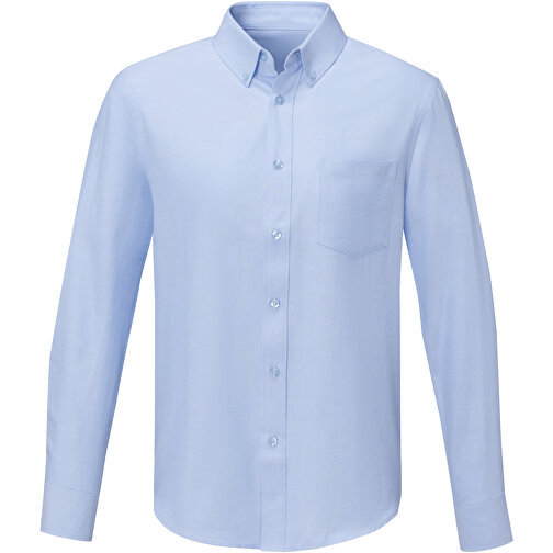 Pollux Herrenhemd Mit Langen Ärmeln , hellblau, Oxford-Gewebe 55% Baumwolle, 45% Polyester, 130 g/m2, L, , Bild 3