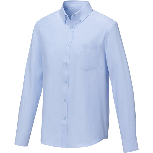 Pollux Herrenhemd Mit Langen Ärmeln , hellblau, Oxford-Gewebe 55% Baumwolle, 45% Polyester, 130 g/m2, M, , Bild 1