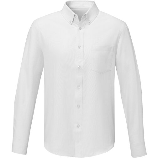 Pollux Herrenhemd Mit Langen Ärmeln , weiß, Oxford-Gewebe 55% Baumwolle, 45% Polyester, 130 g/m2, 3XL, , Bild 3