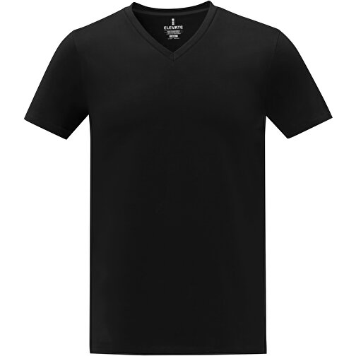 Somoto T-Shirt Mit V-Ausschnitt Für Herren , Green Concept, schwarz, Single jersey Strick 100% Baumwolle, 160 g/m2, M, , Bild 3