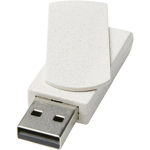 Rotate 8 GB Weizenstroh USB-Stick , beige MB , 8 GB , 50% ABS Kunststoff, 50% Weizenstroh MB , 6,00cm x 1,73cm (Länge x Breite), Bild 1