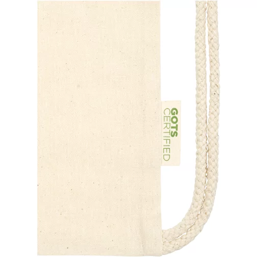 Orissa 140 g/m² organic cotton drawstring bag 5L, Obraz 4