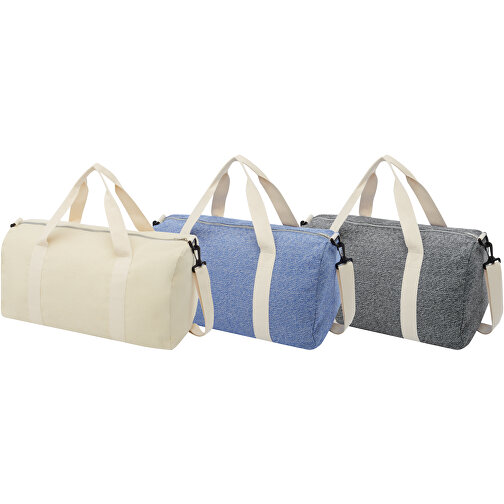 Pheebs 450 G/m² Recycelte Reisetasche 24L , Green Concept, natural, 60% Recyclingbaumwolle, 40% Recyceltes Polyester, 450 g/m2, 26,00cm x 24,00cm x 49,00cm (Länge x Höhe x Breite), Bild 6