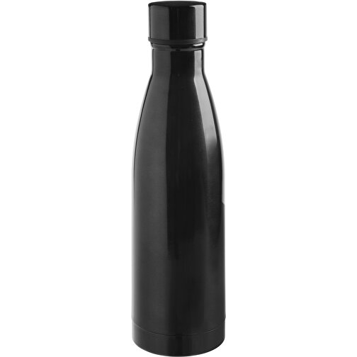 Vakuum-Trinkflasche LEGENDY , schwarz, Edelstahl / Kunststoff / Silikon, 25,00cm (Höhe), Bild 1
