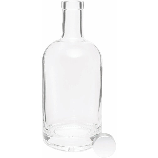 Glas-Trinkflasche PEARLY , transparent, Glas / Kunststoff / Silikon, 23,50cm (Höhe), Bild 3