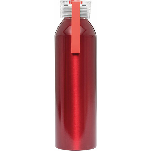 Aluminium Trinkflasche LOOPED , rot, Aluminium / Kunststoff / Silikon, 23,00cm (Höhe), Bild 4