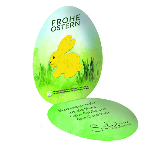 Bunny Seed Paper i Folding Card Egg, Bild 1