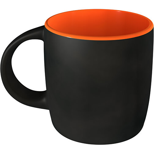 Kössinger Ennia Black Mat Inside , schwarzmatt/orange, Steinzeug, 8,00cm x 8,50cm x 8,00cm (Länge x Höhe x Breite), Bild 3