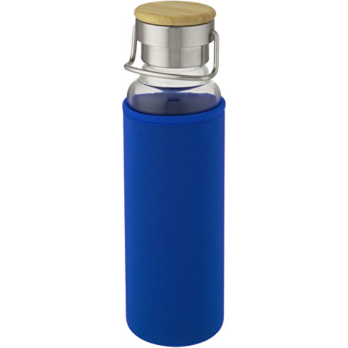 Thor 660 Ml Glasflasche Mit Neoprenhülle , Green Concept, blau, Borosilikatglas, PP Kunststoff, Bambusholz, 26,20cm (Höhe), Bild 7