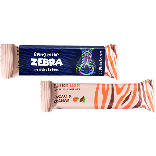 Zonama Zebrastic Bar , Werbeschuber aus weißem Karton, 1,60cm x 3,80cm x 13,00cm (Länge x Höhe x Breite), Bild 1