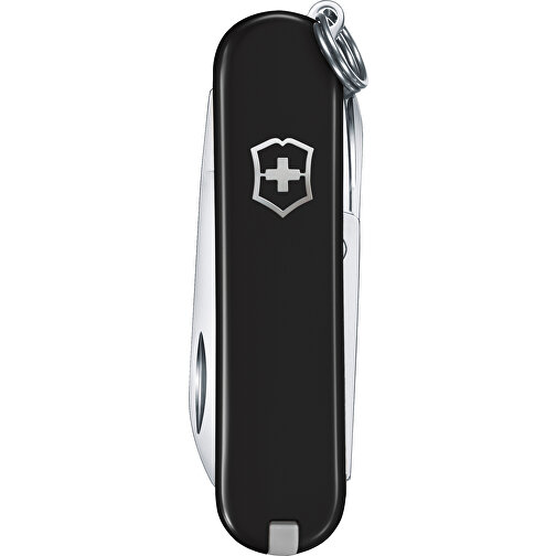ESCORT - Victorinox Schweizer Messer , Victorinox, schwarz, hochlegierter, rostfreier Stahl, 5,80cm x 0,80cm x 1,80cm (Länge x Höhe x Breite), Bild 1