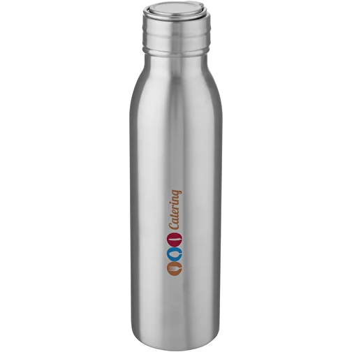 Bouteille de sport Harper 700 ml en acier inoxydable avec boucle métallique, Image 2