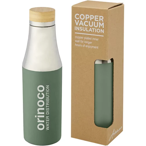 Bouteille Hulan de 540 ml en acier inoxydable avec cuivre et isolation par le vide avec couvercle , Image 3