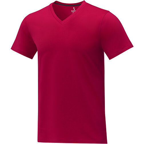 Somoto T-Shirt Mit V-Ausschnitt Für Herren , Green Concept, rot, Single jersey Strick 100% Baumwolle, 160 g/m2, XXL, , Bild 1