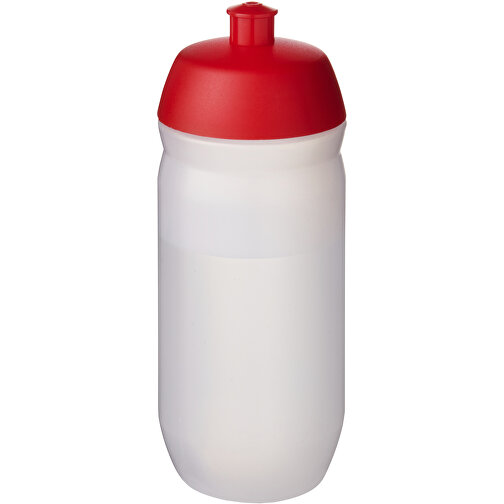HydroFlex™ Clear 500 Ml Squeezy Sportflasche , rot / klar mattiert, MDPE Kunststoff, PP Kunststoff, 18,30cm (Höhe), Bild 1