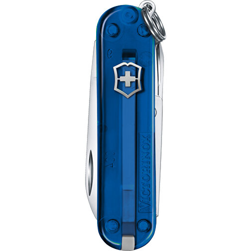 RALLY - Victorinox Schweizer Messer , Victorinox, transparent blau, hochlegierter, rostfreier Stahl, 5,80cm x 0,90cm x 2,00cm (Länge x Höhe x Breite), Bild 1