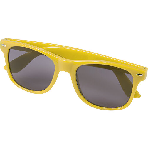 Sun Ray RPET Sonnenbrille , Green Concept, gelb, Recycelter PET Kunststoff, 14,50cm x 5,00cm x 15,00cm (Länge x Höhe x Breite), Bild 4