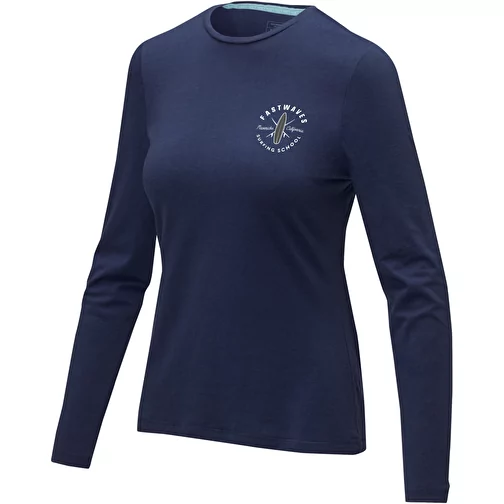 T-shirt Ponoka in tessuto organico a manica lunga da donna, Immagine 2