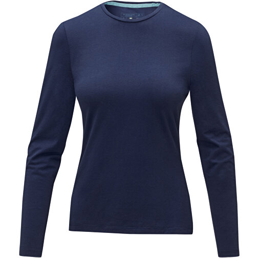 Ponoka Langarmshirt Für Damen , Green Concept, navy, Single jersey Strick 95% Bio Baumwolle, 5% Elastan, 200 g/m2, XS, , Bild 3