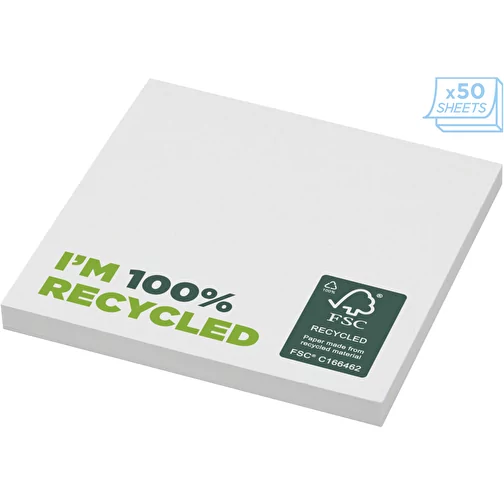 Notes autocollantes recyclées 75 x 75 mm Sticky-Mate®, Image 4