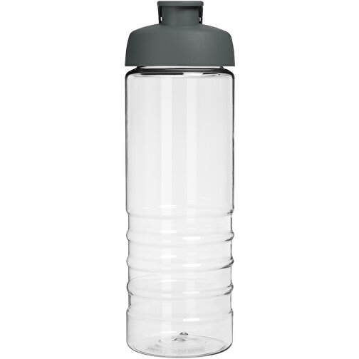 H2O Active® Treble 750 Ml Sportflasche Mit Klappdeckel , transparent / grau, PET Kunststoff, PP Kunststoff, 23,10cm (Höhe), Bild 3