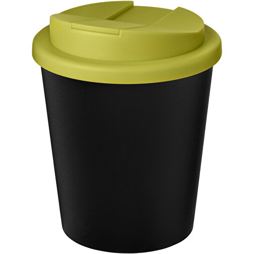 Americano® Espresso Eco 250 Ml Recycelter Isolierbecher Mit Auslaufsicherem Deckel , Green Concept, schwarz / limone, Recycelter PP Kunststoff, PP Kunststoff, 11,80cm (Höhe), Bild 1