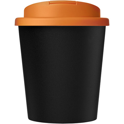 Americano® Espresso Eco 250 Ml Recycelter Isolierbecher Mit Auslaufsicherem Deckel , Green Concept, schwarz / orange, Recycelter PP Kunststoff, PP Kunststoff, 11,80cm (Höhe), Bild 3