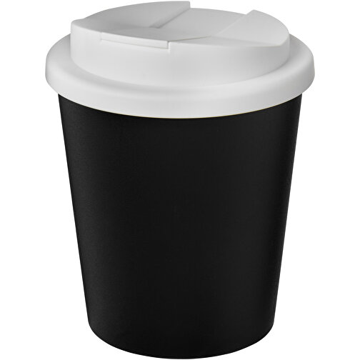 Americano® Espresso Eco 250 Ml Recycelter Isolierbecher Mit Auslaufsicherem Deckel , Green Concept, schwarz / weiß, Recycelter PP Kunststoff, PP Kunststoff, 11,80cm (Höhe), Bild 1