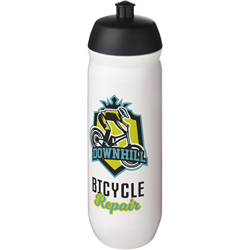 HydroFlex™ 750 Ml Squeezy Sportflasche , schwarz / weiß, MDPE Kunststoff, PP Kunststoff, 23,20cm (Höhe), Bild 2