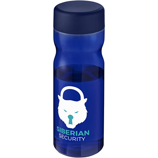 H2O Active® Base Tritan™ 650-ml-Sportflasche Mit Drehdeckel , Green Concept, blau, Eastman Tritan™, 20,60cm (Höhe), Bild 2