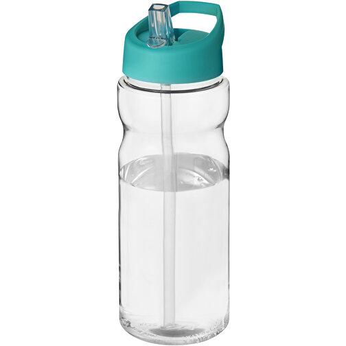 H2O Active® Base Tritan™ 650 Ml Sportflasche Mit Ausgussdeckel , Green Concept, transparent klar / aquablau, Eastman Tritan™, 21,80cm (Höhe), Bild 1