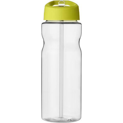 H2O Active® Base Tritan™ 650 Ml Sportflasche Mit Ausgussdeckel , Green Concept, transparent klar / limone, Eastman Tritan™, 21,80cm (Höhe), Bild 3