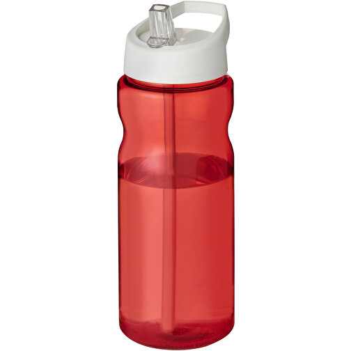 H2O Active® Base Tritan™ 650 Ml Sportflasche Mit Ausgussdeckel , Green Concept, rot / weiß, Eastman Tritan™, 21,80cm (Höhe), Bild 1