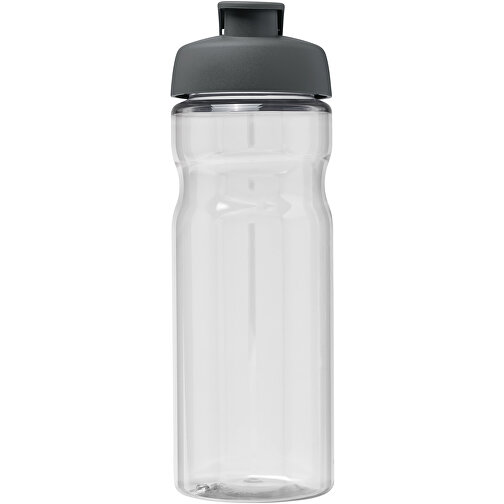 H2O Active® Base Tritan™ 650 Ml Sportflasche Mit Klappdeckel , Green Concept, transparent klar / grau, Eastman Tritan™, 22,10cm (Höhe), Bild 3