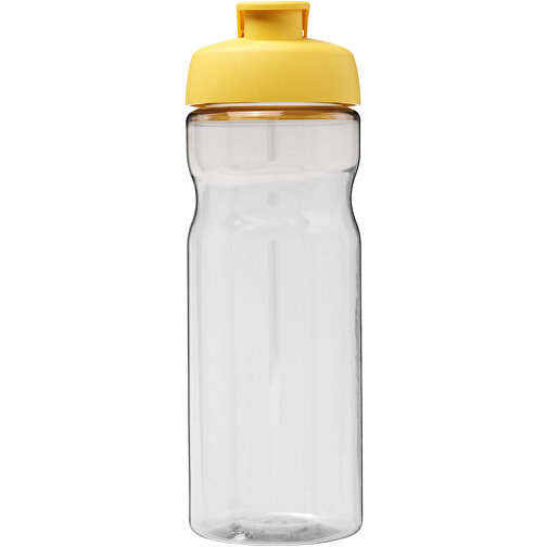 H2O Active® Base Tritan™ 650 Ml Sportflasche Mit Klappdeckel , Green Concept, transparent klar / gelb, Eastman Tritan™, 22,10cm (Höhe), Bild 3