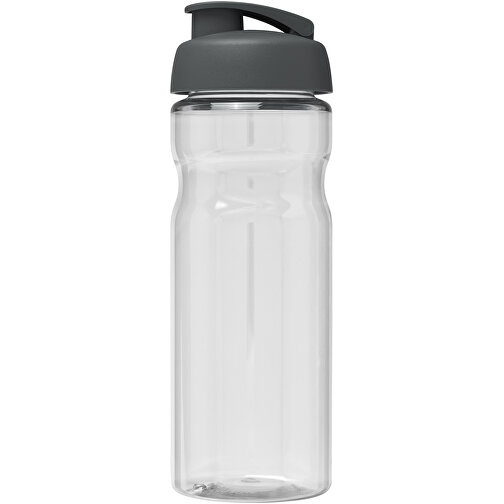 H2O Active® Base 650 Ml Sportflasche Mit Klappdeckel , transparent / grau, PET Kunststoff, PP Kunststoff, 22,10cm (Höhe), Bild 3