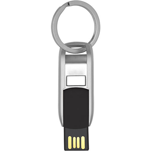 Flip USB Stick , schwarz MB , 65 GB , Zink Legierung, Kunststoff MB , 4,60cm x 0,60cm x 1,90cm (Länge x Höhe x Breite), Bild 4