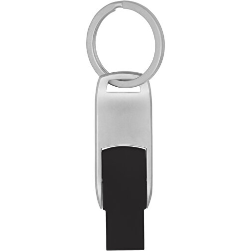 Flip USB Stick , schwarz MB , 16 GB , Zink Legierung, Kunststoff MB , 4,60cm x 0,60cm x 1,90cm (Länge x Höhe x Breite), Bild 3