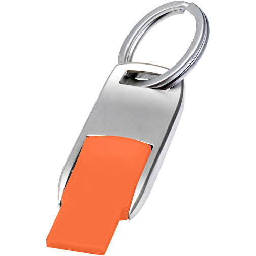 Flip USB Stick , orange MB , 16 GB , Zink Legierung, Kunststoff MB , 4,60cm x 0,60cm x 1,90cm (Länge x Höhe x Breite), Bild 1