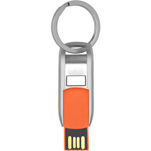 Flip USB Stick , orange MB , 16 GB , Zink Legierung, Kunststoff MB , 4,60cm x 0,60cm x 1,90cm (Länge x Höhe x Breite), Bild 4