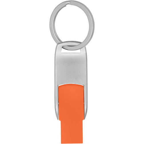 Flip USB Stick , orange MB , 8 GB , Zink Legierung, Kunststoff MB , 4,60cm x 0,60cm x 1,90cm (Länge x Höhe x Breite), Bild 3
