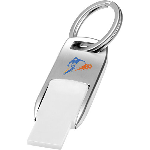 Flip USB Stick , weiss MB , 1 GB , Zink Legierung, Kunststoff MB , 4,60cm x 0,60cm x 1,90cm (Länge x Höhe x Breite), Bild 2