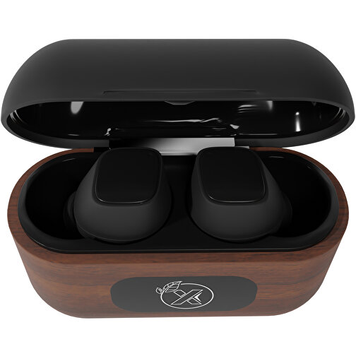 SCX.design E18 True Wireless Ohrhörer Mit Leuchtlogo , holz / schwarz, ABS Kunststoff, Holz, 62,00cm x 43,00cm x 2,90cm (Länge x Höhe x Breite), Bild 6