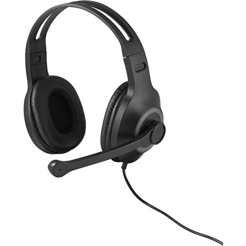 KILBY. Verstellbarer Kopfhörer Mit Mikrofon Aus ABS Und PP , grau, ABS, PP, , Bild 1