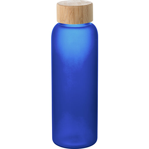 LILLARD. Flasche Aus Borosilikatglas Mattiert 500 Ml , königsblau, Borosilikatglas. Bambus, , Bild 1