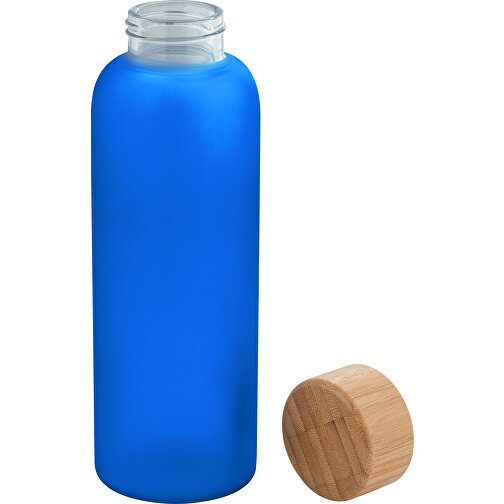LILLARD. Flasche Aus Borosilikatglas Mattiert 500 Ml , königsblau, Borosilikatglas. Bambus, , Bild 2
