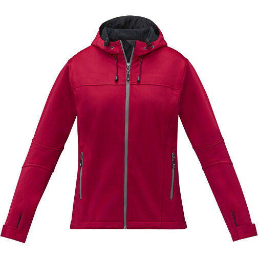 Match Softshelljacke Für Damen , rot, Single jersey Strick 90% Polyester, 10% Elastan, 360 g/m2, Bonding, Microfleece 100% Polyester, M, , Bild 3