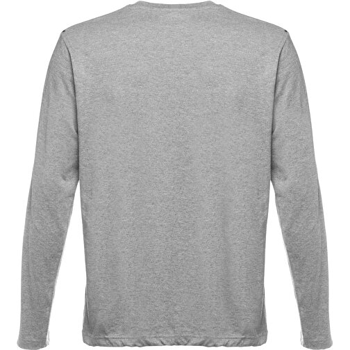 THC BUCHAREST. Herren Langarm T-Shirt , hellgrau melliert, 100% Baumwolle, S, 71,00cm x 50,00cm (Länge x Breite), Bild 2