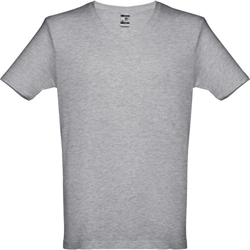 THC ATHENS. Herren T-shirt , hellgrau melliert, 100% Baumwolle, L, 73,00cm x 52,00cm (Länge x Breite), Bild 1