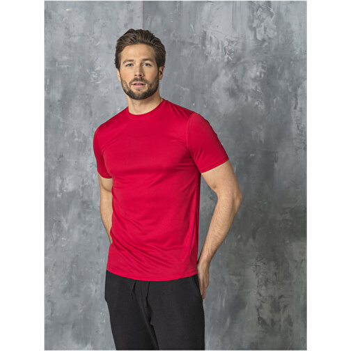 Kratos Cool Fit T-Shirt Für Herren , rot, Mesh mit Cool Fit Finish 100% Polyester, 105 g/m2, L, , Bild 6